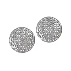 1905655041 Flower of Life 16mm, silver (2 pcs./ PU) | wholesaler gems & healing stones
