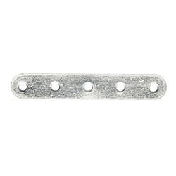1905658051 Bar 5-row 24mm, silver (2 pcs./ PU) | wholesaler gems, healing stones & jewelry