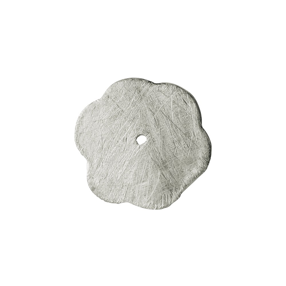 Disco fiore 12 mm, argento opaco (8 pz./ UC) | grossista gemme e pietre curative