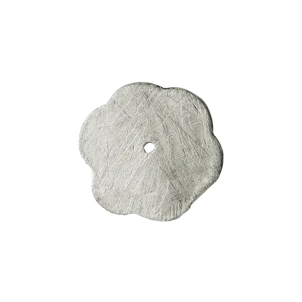 Blumenscheibe 12mm, Silber matt (8 St./VE) | GH Edelsteine, Heilsteine & Schmuck