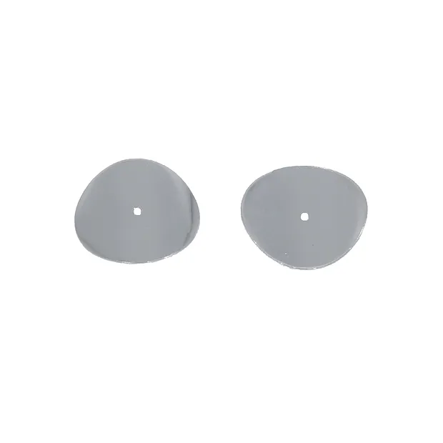 Disc bent 08mm, silver (12 pcs./ PU) | wholesaler gems, healing stones & jewelry