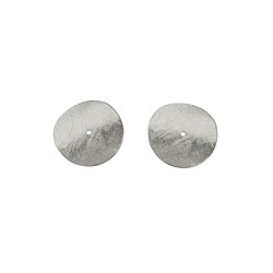 1905665082 Disc curved 08mm, silver matt (12 pcs./ PU) | wholesaler gems & healing stones