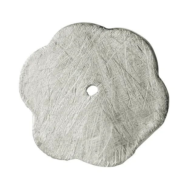 Flower disk 20mm, silver matt (3 pcs./ PU) | wholesaler gems & healing stones