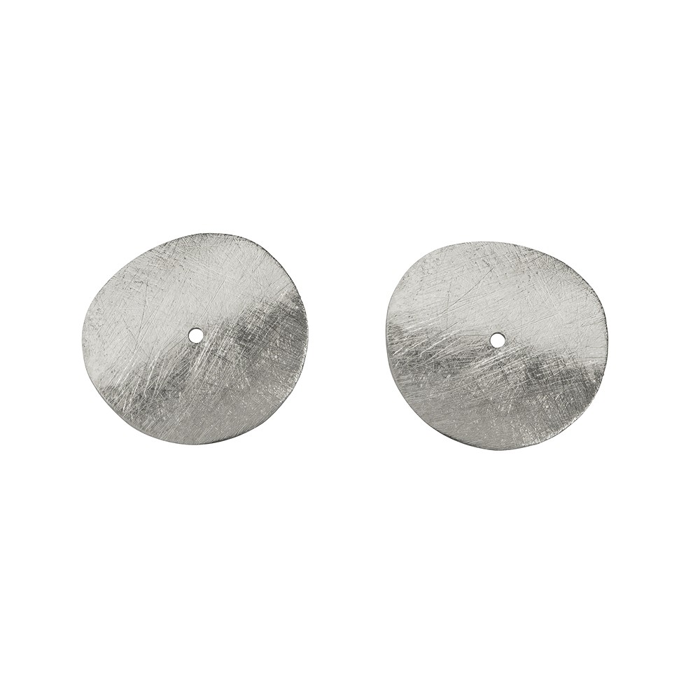 Disc curved 10mm, silver matt (10 pcs./ PU) | wholesaler gems & healing stones