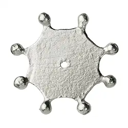 1905665112 Kugelscheibe 16mm, Silber matt (5 St./VE) | GH Edelsteine, Heilsteine & Schmuck