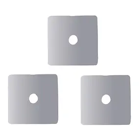 Scheibe quadratisch 05 x 05mm, Silber (20 St./VE) | Marco Schreier