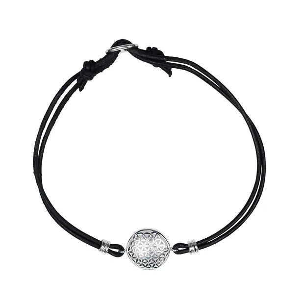 Flor de la vida con Anillas 16mm, plata (2 unid./VE) | Marco Schreier