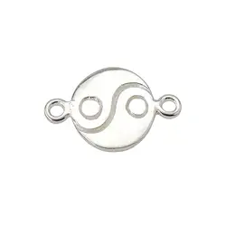 1905672051 Yin Yang con occhielli 16 mm, argento (1 pz./ UC) | Marco Schreier