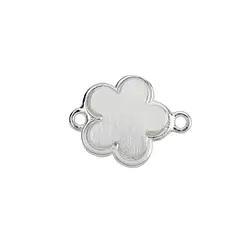 1905672112 Disc cloverleaf 12mm with eyelets, silver matt (2 pcs./ PU) | Marco Schreier