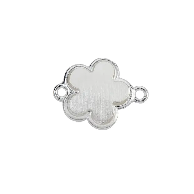Disc cloverleaf 12mm with eyelets, silver matt (2 pcs./ PU) | Marco Schreier