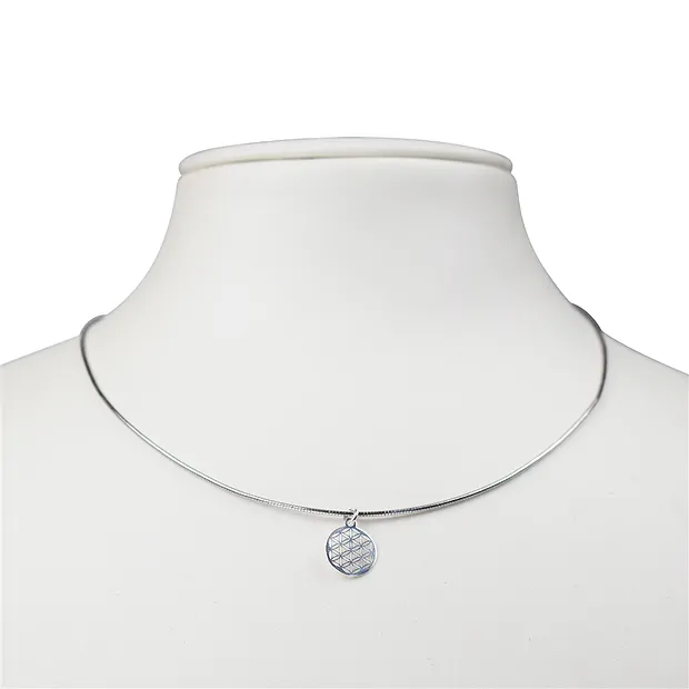 Anhänger Blume des Lebens mit Öse und Ring 10mm, Silber (4 St./VE) | Marco Schreier