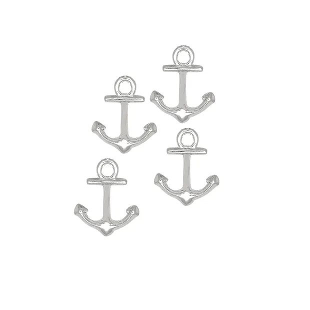 Anker 15 x 10mm, Silber (4 St./VE) | Großhandel Edelsteine, Heilsteine & Schmuck