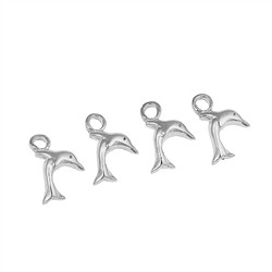 1905672181 Delfin 8 x 8mm, Silber (4 St./VE) | Großhändler Edelsteine, Heilsteine & Schmuck