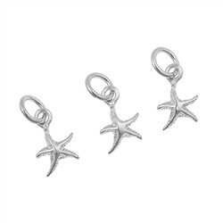 1905672211 Seestern 7 x 8mm, Silber (3 St./VE) | Schreier Edelsteine, Heilsteine & Schmuck