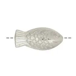 1905675011 Pesci 23 x 14 mm, argento (1 pz./ UC) | grossista gemme e pietre curative