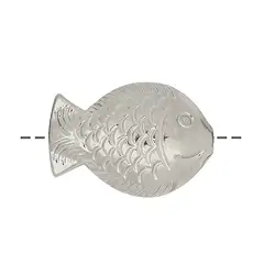1905675031 Fisch 25 x 18mm, Silber (1 St./VE) | Großhandel Edelsteine, Heilsteine & Schmuck