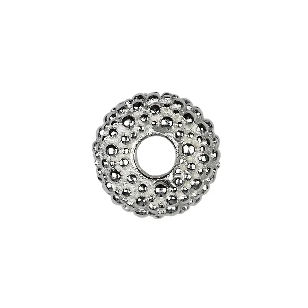 "Ciambella" (rondelle) 10mm, argent granulé (1 pc/UC) | Marco Schreier