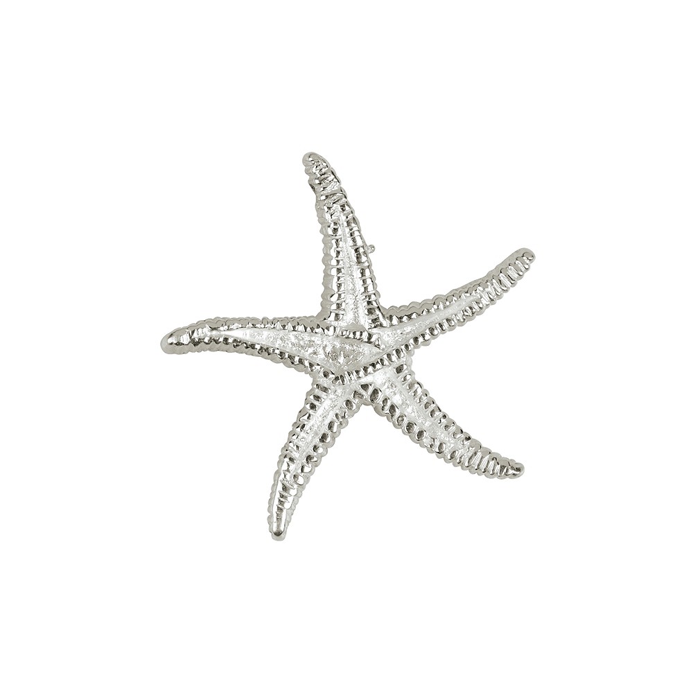 Stella marina 17 mm, argento (2 pz./ UC) | grossista gemme e pietre curative