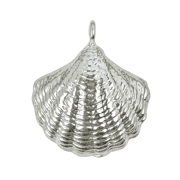 Shell 19mm, silver (1 pc./ PU) | minerals trade - gems, healing stones & jewelry