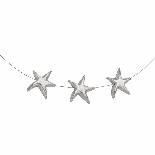 Starfish 18 x 16mm, silver matt (2 pcs./ PU) | wholesaler gems & healing stones