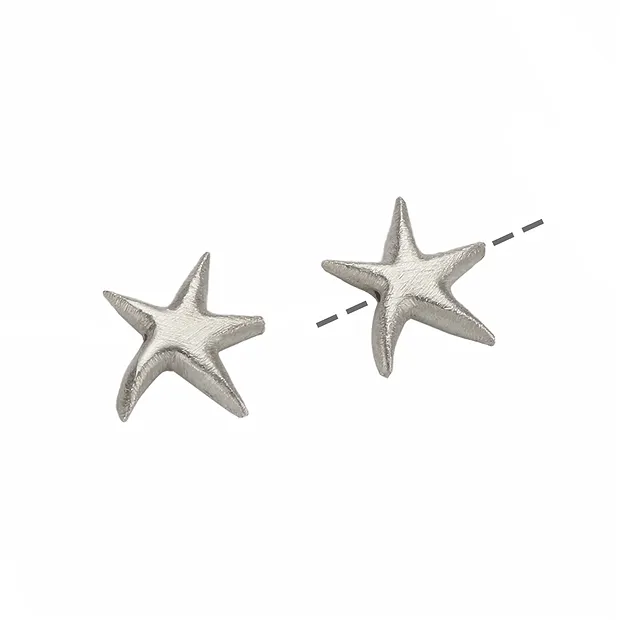 Etoile de mer 18 x 16mm, argent mat (2 pcs/UC) | Marco Schreier