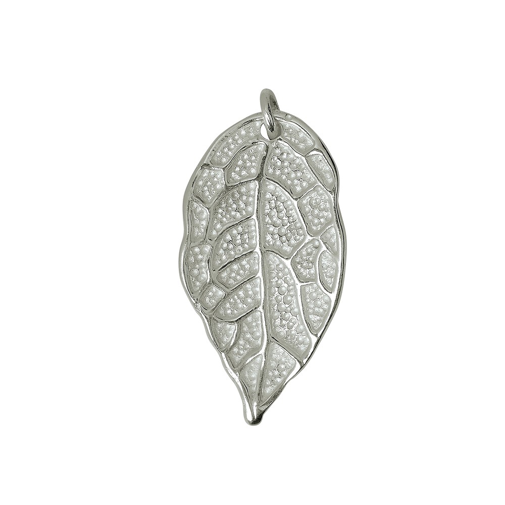 Petalo di rosa con occhiello 26 mm, argento (2 pz./ UC) | Marco Schreier