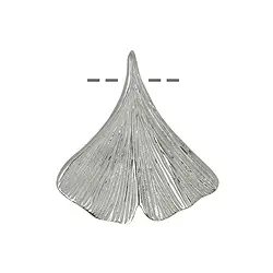 1905697021 Ginkgoblatt 20mm, Silber (2 St./VE) | Schreier Edelsteine, Heilsteine & Schmuck