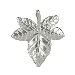 1905697031 Ivy leaf with eyelets and hole 21mm, silver (2 pcs./ PU) | Marco Schreier