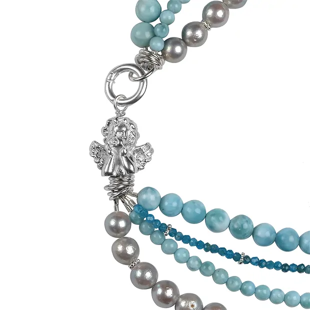 Cherub (angel) 20 x 22mm, silver (1 pc./ PU) | wholesaler gems & healing stones