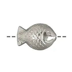 1905697111 Fisch 25mm, Silber (1 St./VE) | Großhändler Edelsteine, Heilsteine & Schmuck