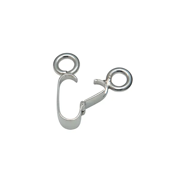 Scharnierclip für 30mm Donut, Silber matt | GH Edelsteine, Heilsteine & Schmuck