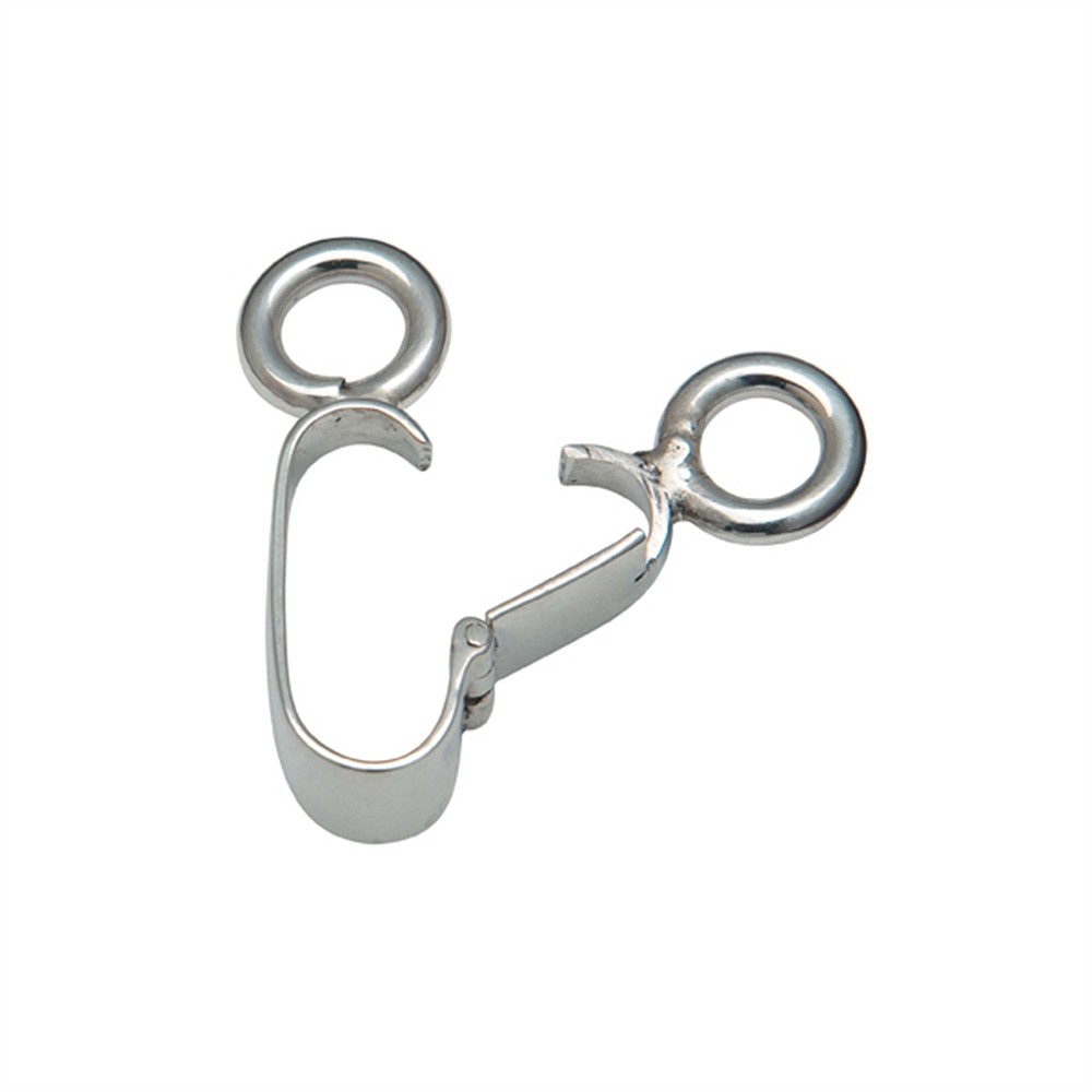 Hinge clip for 40mm donut, silver | wholesaler gems, healing stones & jewelry