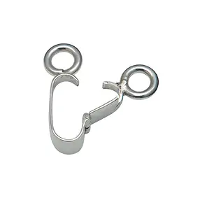 Clip a cerniera per ciambella da 40 mm, argento | Marco Schreier