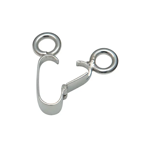 Hinge clip for 40mm donut, silver | wholesaler gems, healing stones & jewelry