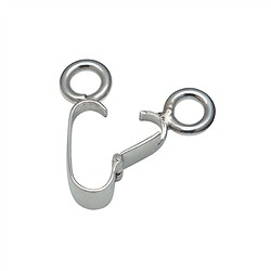 1905702402 Scharnierclip für 40mm Donut, Silber matt | GH Edelsteine, Heilsteine & Schmuck