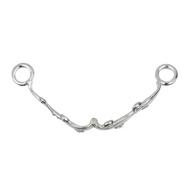 Hinge clip for 30mm donut, silver, waterfall | wholesaler gems & healing stones