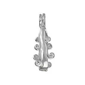 Clip a cerniera per ciambella da 30 mm, argento, a cascata | Marco Schreier