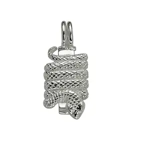 Clip a cerniera per ciambella da 30 mm, argento, serpente | Marco Schreier