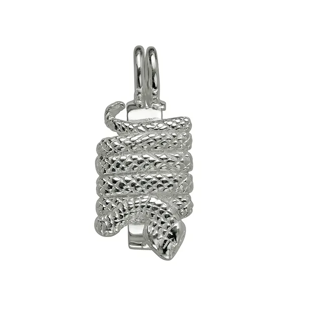 Scharnierclip für 30mm Donut, Silber, Schlange | Marco Schreier