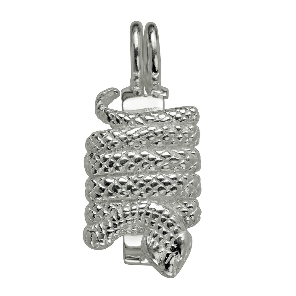 Clip de bisagra para donut de 40 mm, plateado, serpiente | Marco Schreier