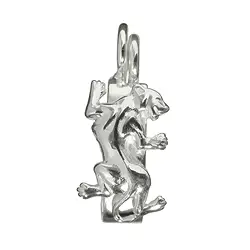 1905702471 Hinge clip for 40mm donut, silver, Panther | wholesaler gems & healing stones