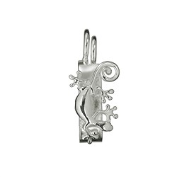 1905702481 Scharnierclip für 30mm Donut, Silber, Gecko | Edelsteine, Heilsteine & Schmuck