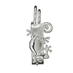1905702491 Scharnierclip für 40mm Donut, Silber, Gecko | Edelsteine, Heilsteine & Schmuck