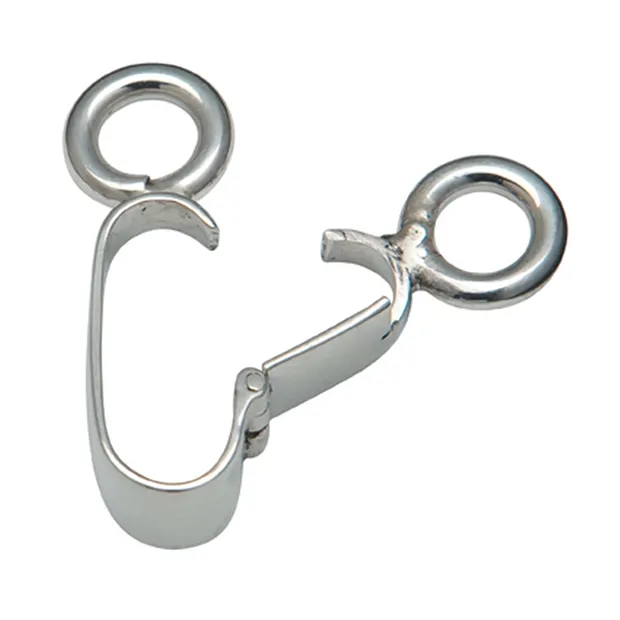 Clip a cerniera argento lucido, per ciambella da 50 mm (grande) | Marco Schreier