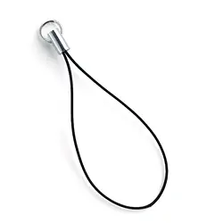 1905801041 Cell phone strap black, silver (3 pcs./ PU) | wholesaler gems & healing stones