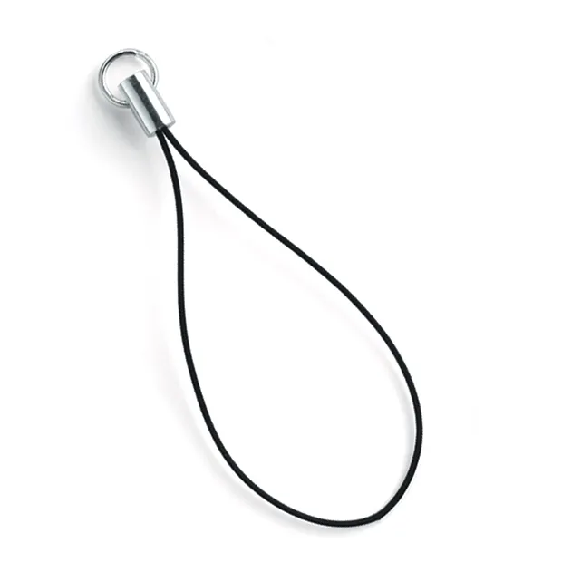 Cell phone strap black, silver (3 pcs./ PU) | wholesaler gems & healing stones