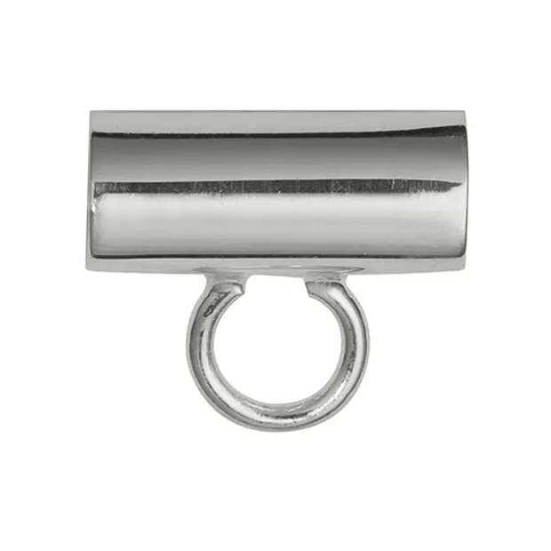 Colgante para dijes "Tubus", plata mate, 13mm (3 pzs./VE) ¡Precio especial! | Marco Schreier