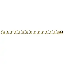 1909103061 Cadena de extensión 60mm x 2mm, plata chapada en oro (6 uds./VE) | Marco Schreier
