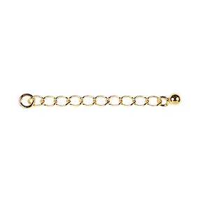Chaîne d'extension 30mm x 2mm, argent doré (6 pcs/UC) | Marco Schreier