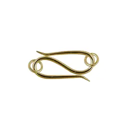 1909201121 Haken Standard 12mm, Silber vergoldet (4 St./VE) | Marco Schreier